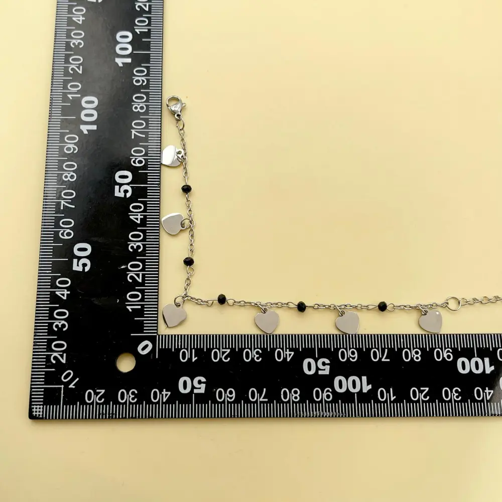 Cuore Cristalli-Bracciale in Acciaio con Chiusura - BAC-176-446A