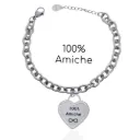 100% Amiche-Bracciale con Scritte in Acciaio - BAC-413-1825