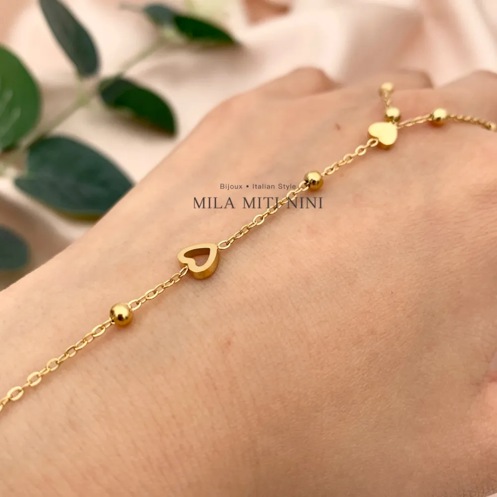 Cuore Vuoto-Baciamano in Acciaio - BAC-413-1853 Modello I