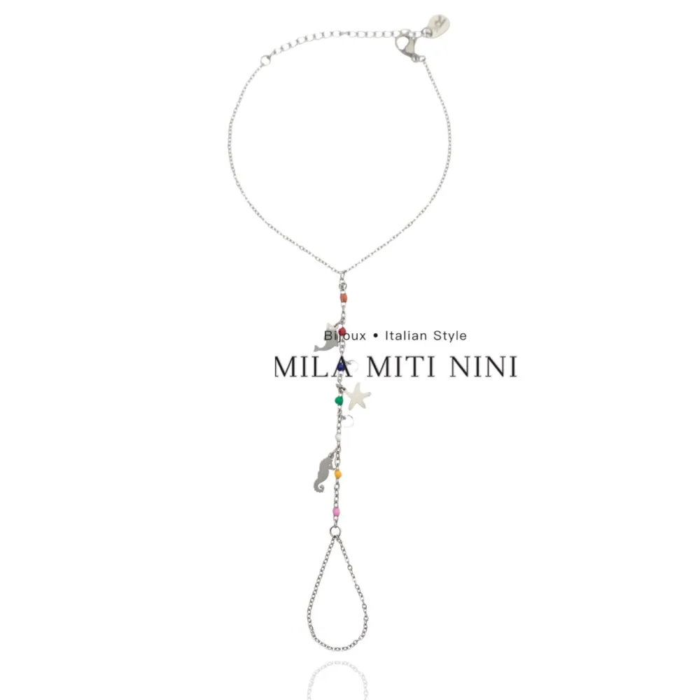 Delfino Stella marina-Baciamano in Acciaio - BAC-413-1856 (Oro Giallo)