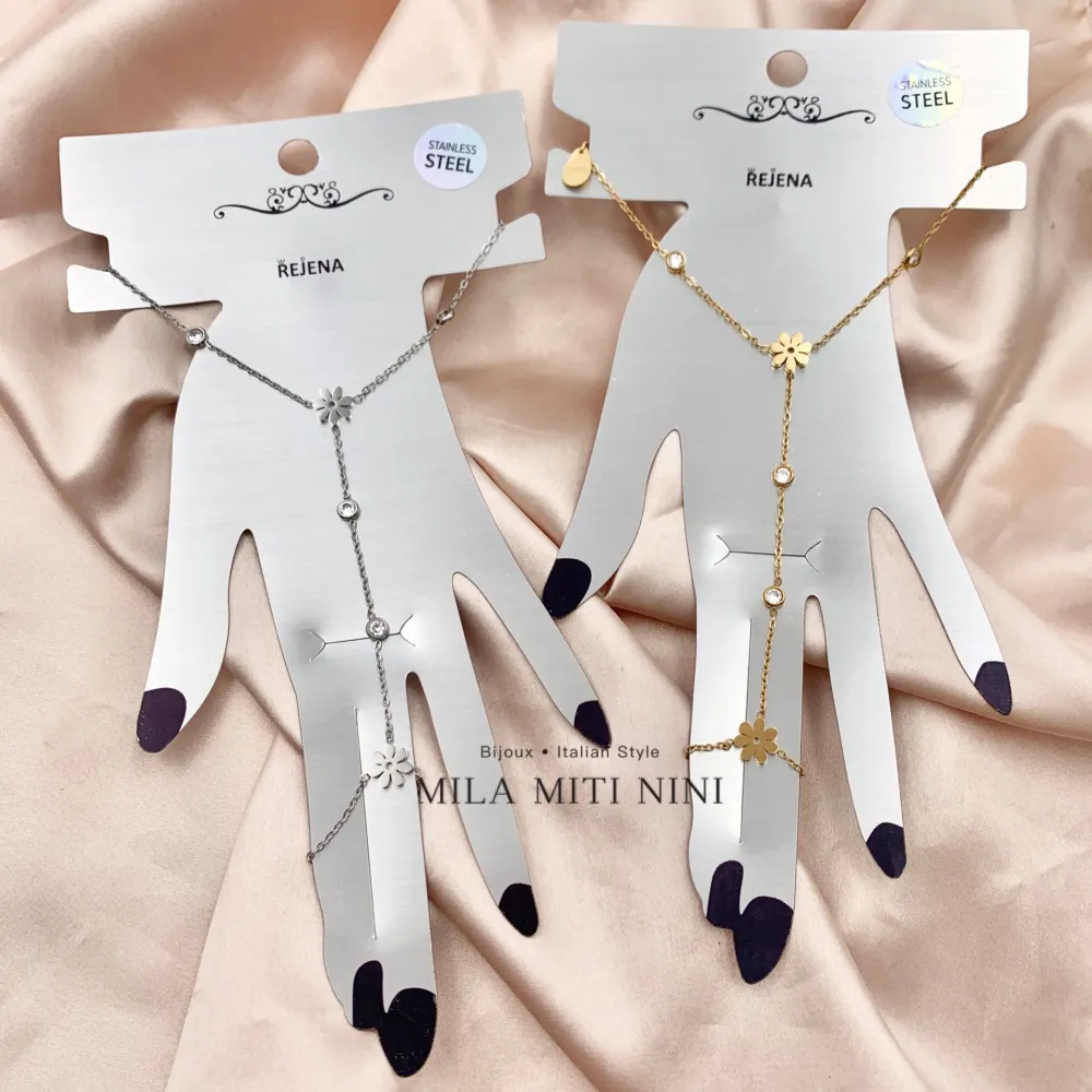 Margherita e Punto Luce-Baciamano in Acciaio - BAC-413-1879 (Oro Giallo)