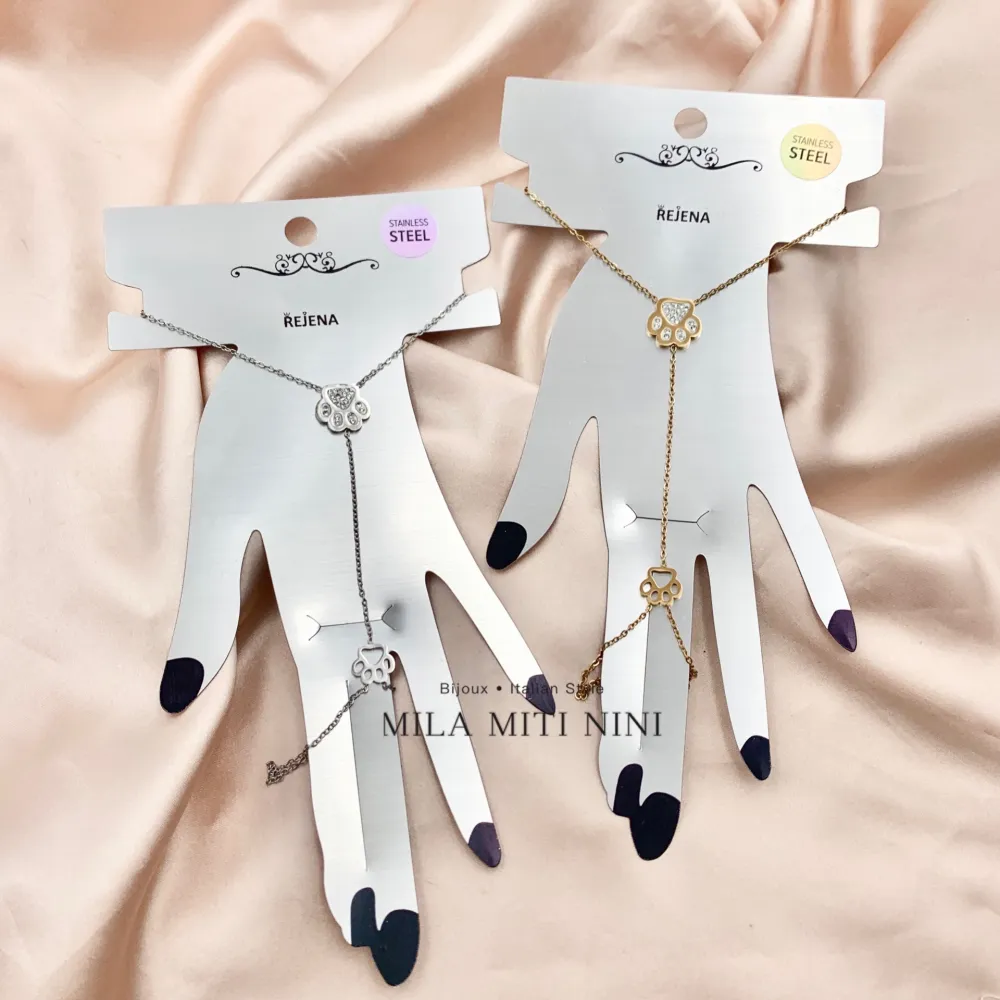 Zampa-Baciamano in Acciaio - BAC-413-1913 (Oro Giallo)