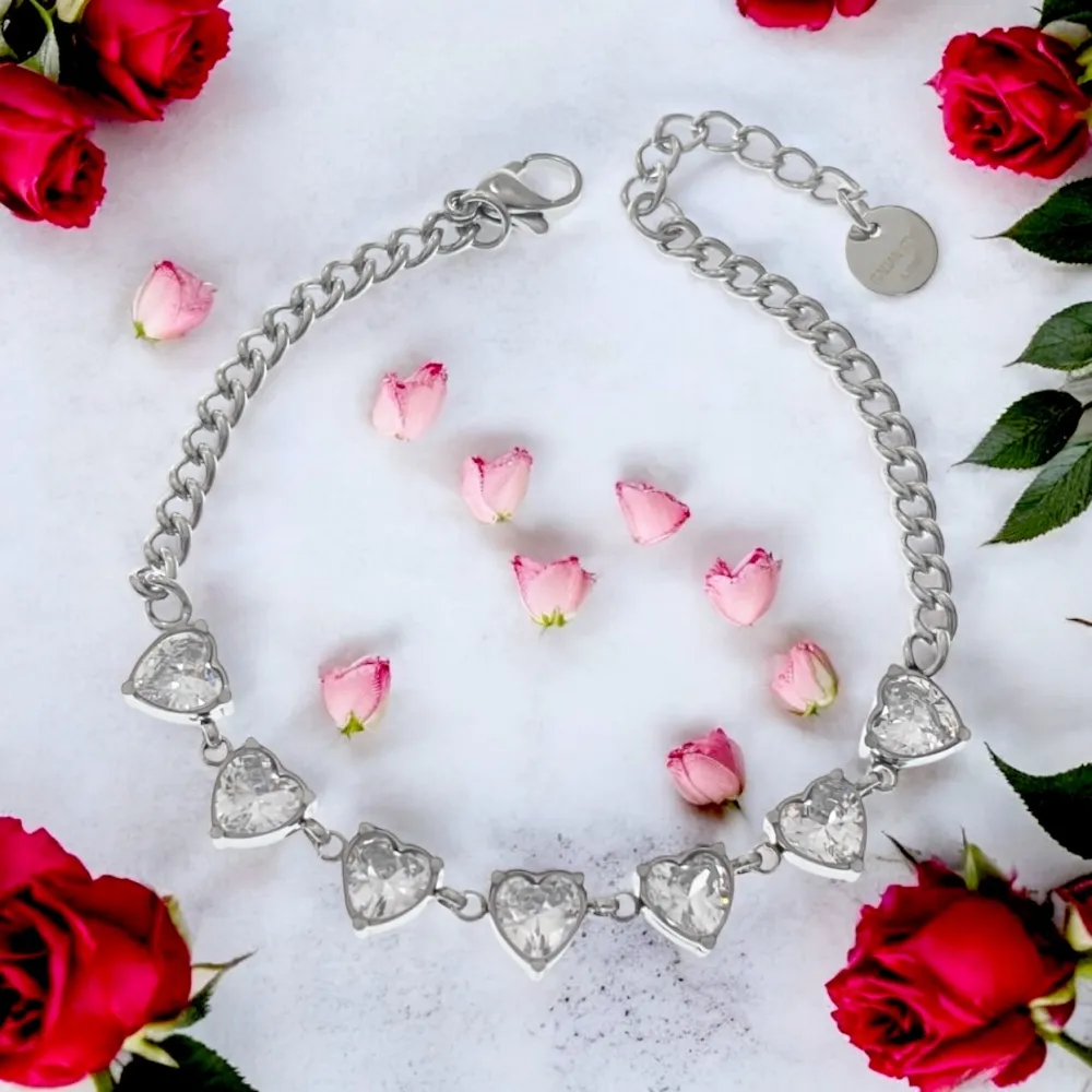 Punto Luce con Cuore-Bracciale in Acciaio - BAC-AA3207B