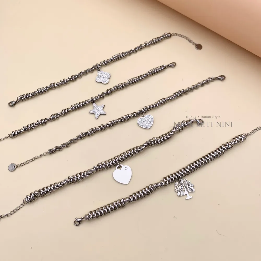 Albero della Vita -Bracciale in Acciaio con Chiusura - BAC104-A102