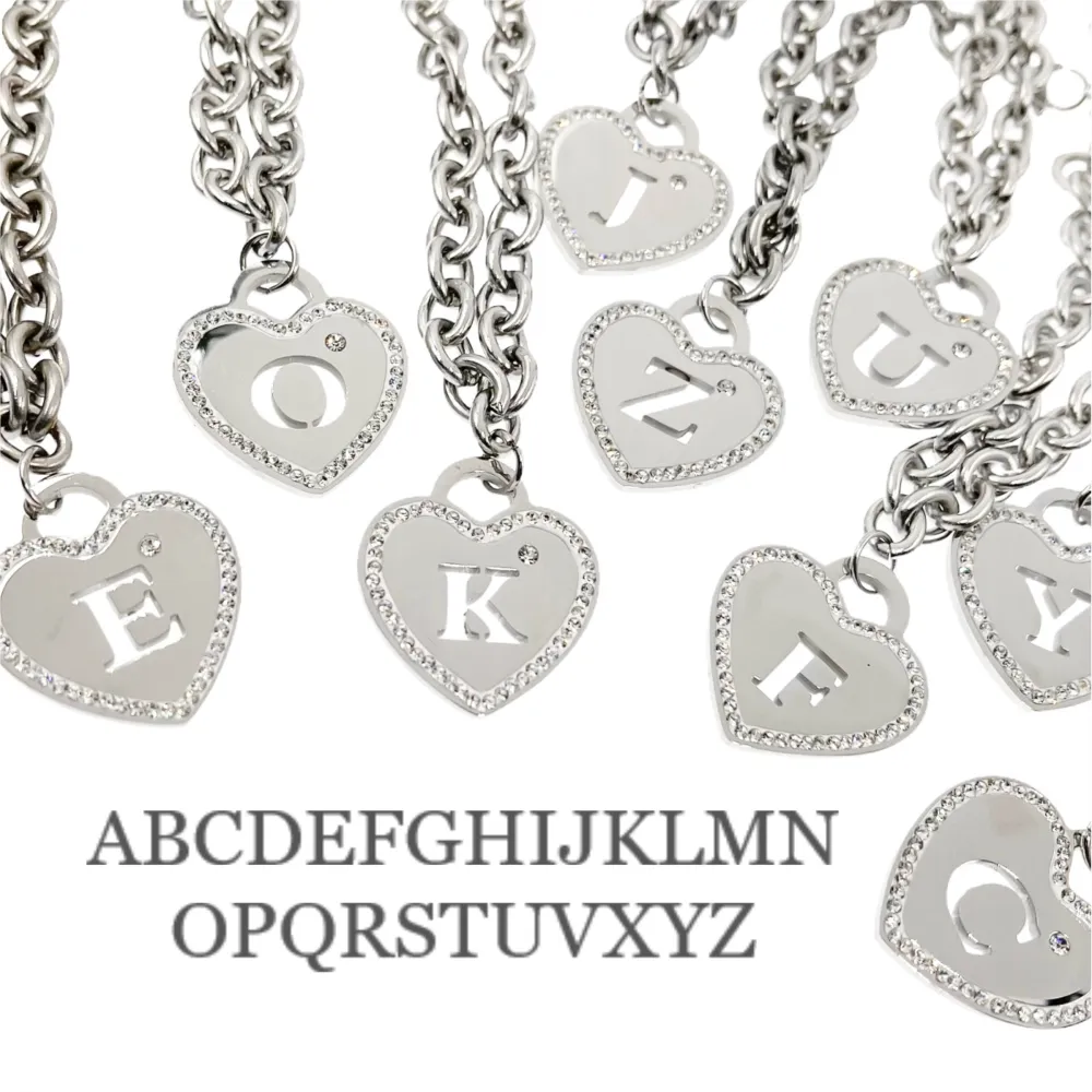 BAC1109-Iniziale Cuore - Bracciale in Acciaio - BAC413-1220 (S)