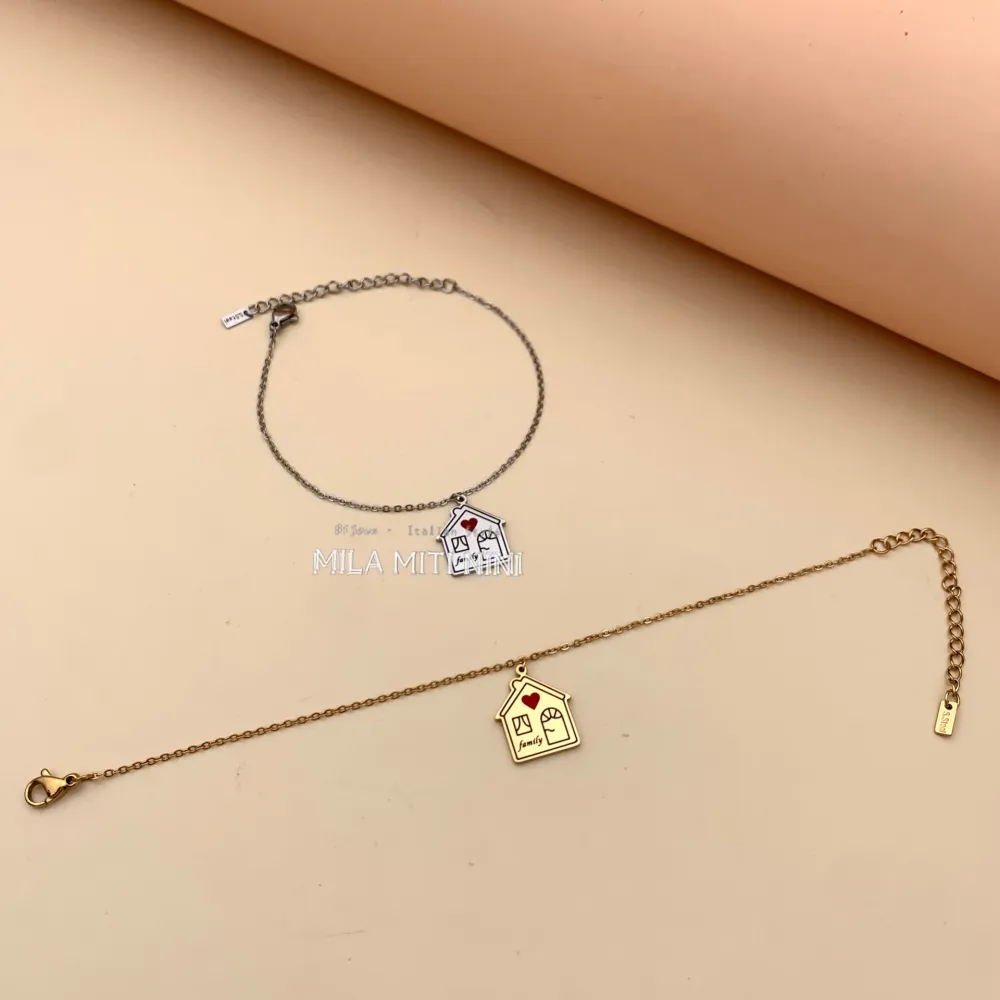 Casa-Bracciale in Acciaio con Chiusura - BAC413-1327