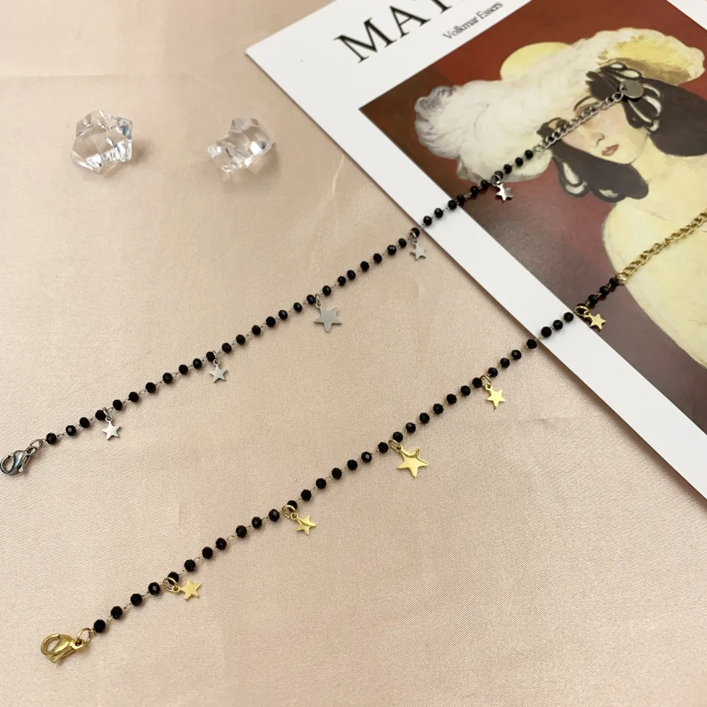 BAC6793-Rosario Stella-Bracciale con Chiusura in Acciaio - BAC6793-Rosario Stella-Bracciale con Chiusura in Acciaio