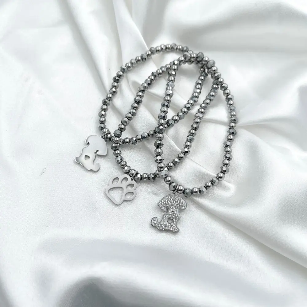 Cane-Bracciali Tris Elastici in Acciaio - BAE-413-079 (MIX)