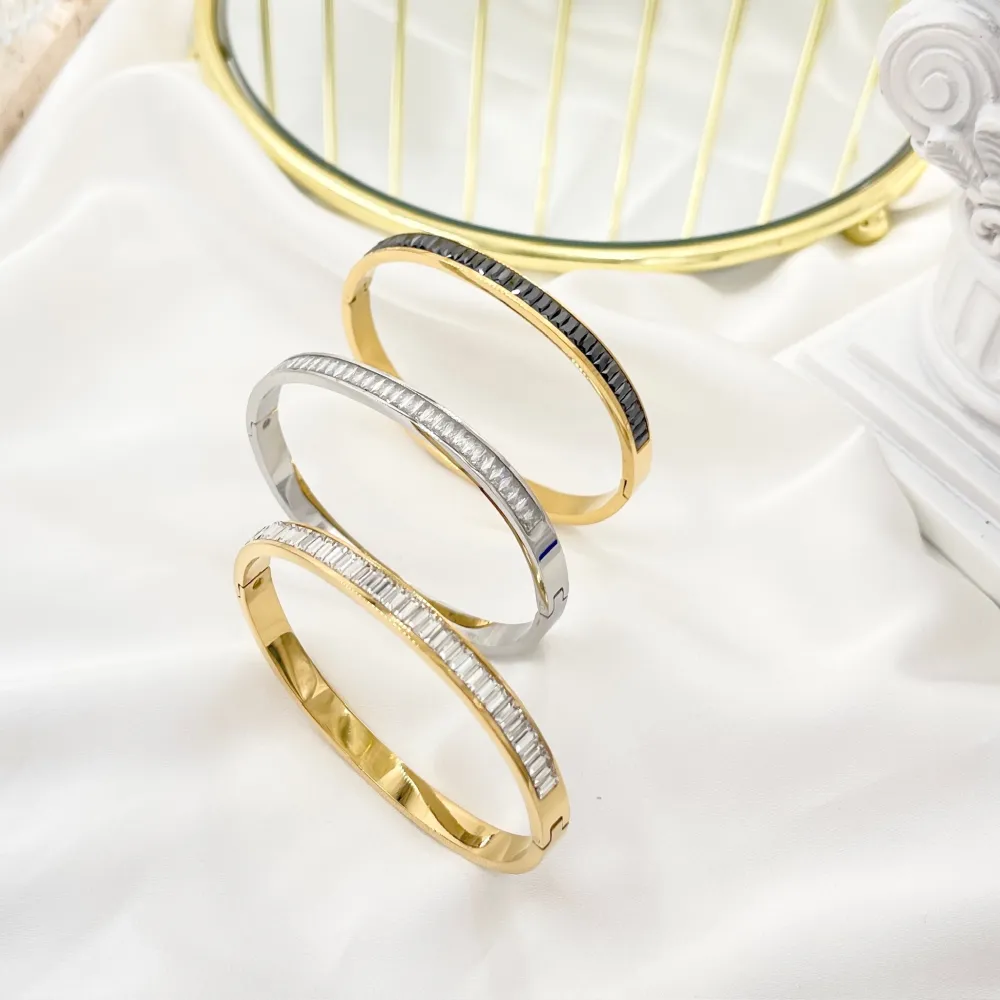 Tennis -Bracciale Rigido in Acciaio - BAR-413-008