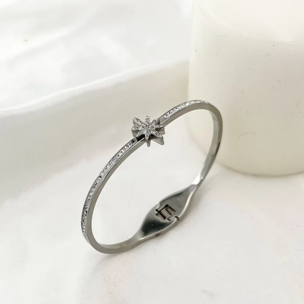 Stella Polare-Bracciale Rigido in Acciaio - BAR-413-1320