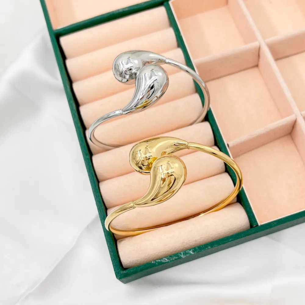 Goccia-Bracciale Rigido in Acciaio - BAR-413-3082