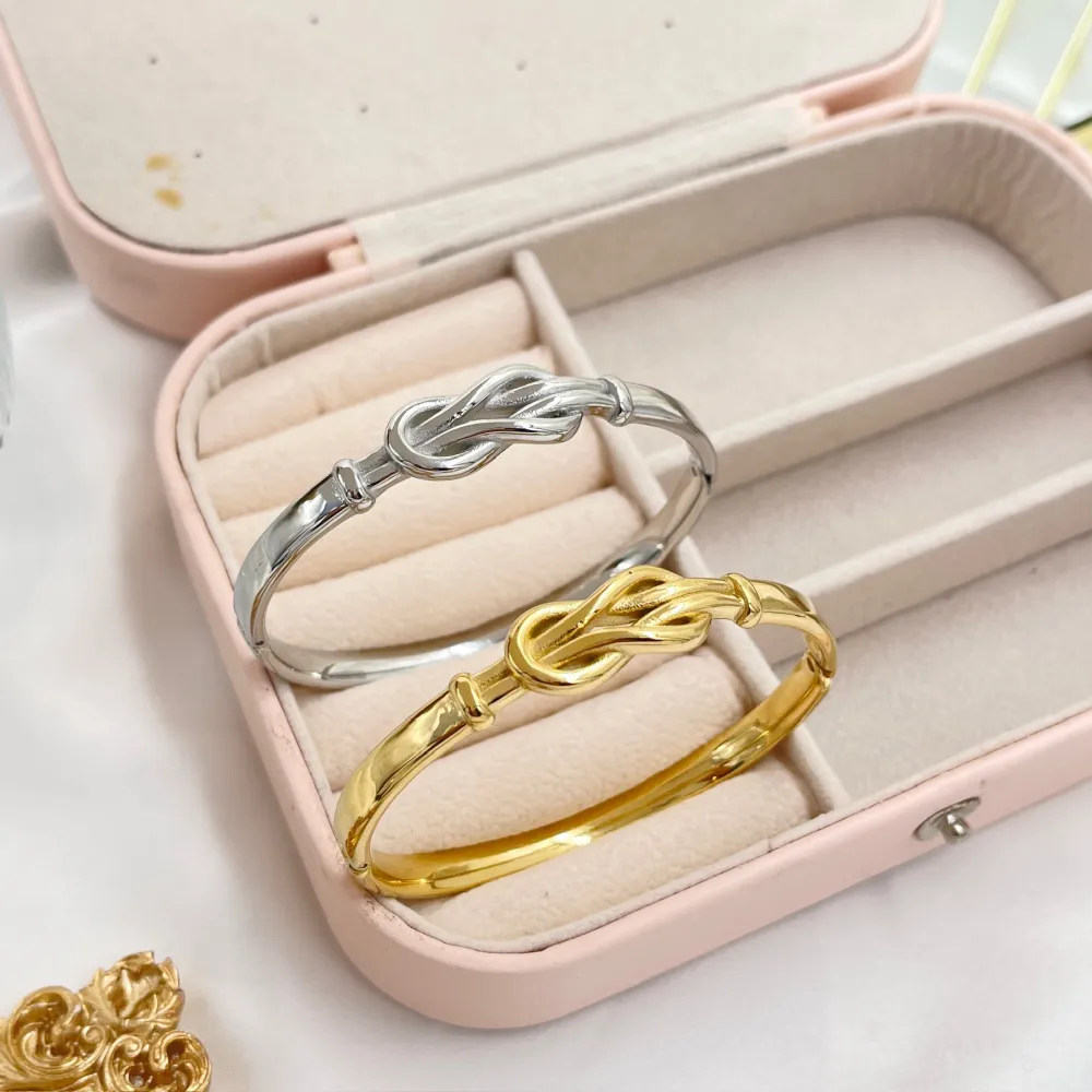 Nodo -Bracciale Rigido in Acciaio - BAR-413-6538