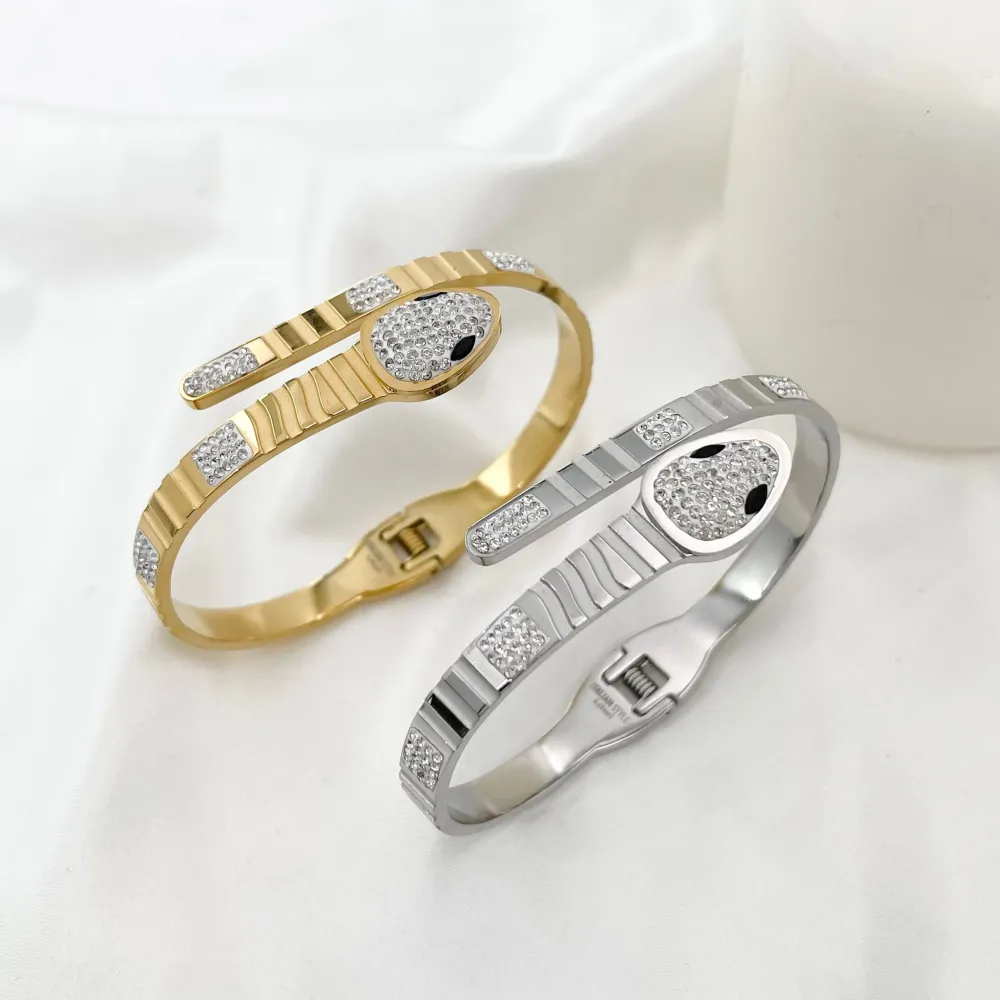 Serpente-Bracciale Rigido in Acciaio - BAR-413-S1356