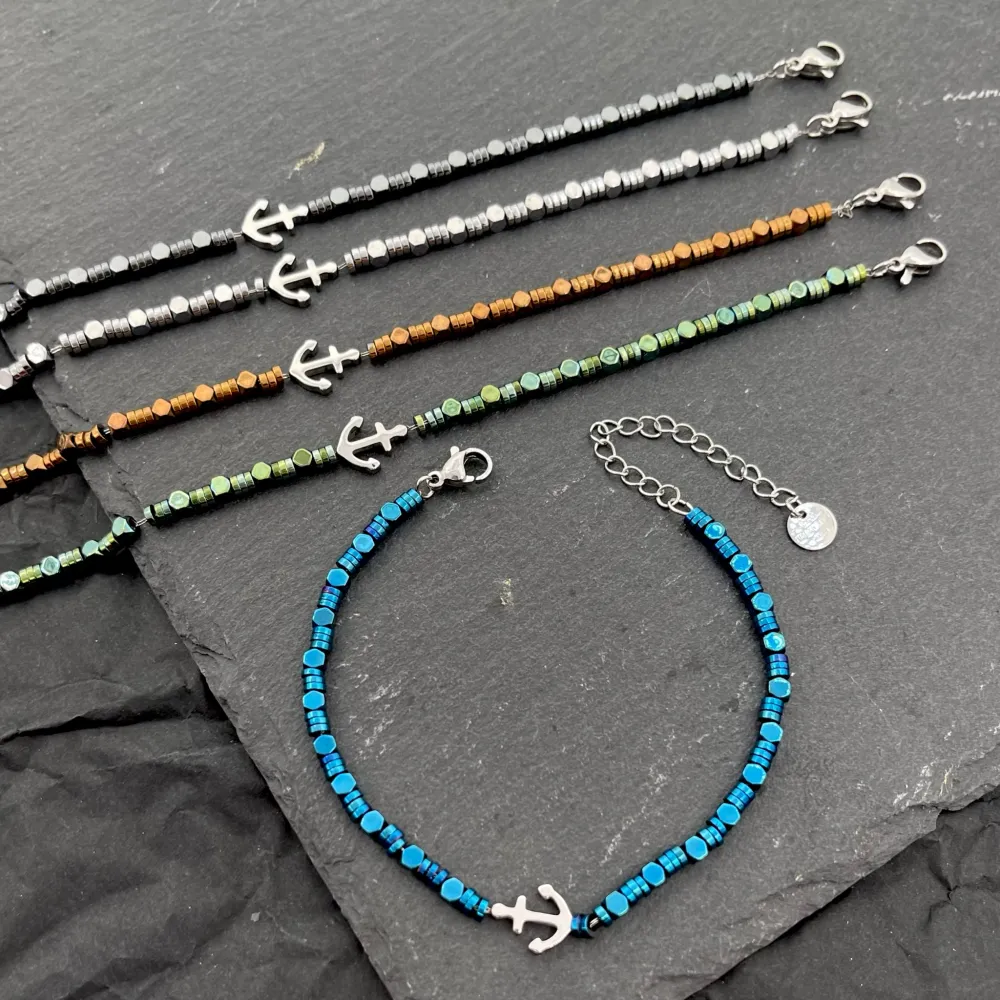 Ancora 4mm-Bracciale in Acciaio da Uomo - BAU-103-AA2518B 4mm (Argento)