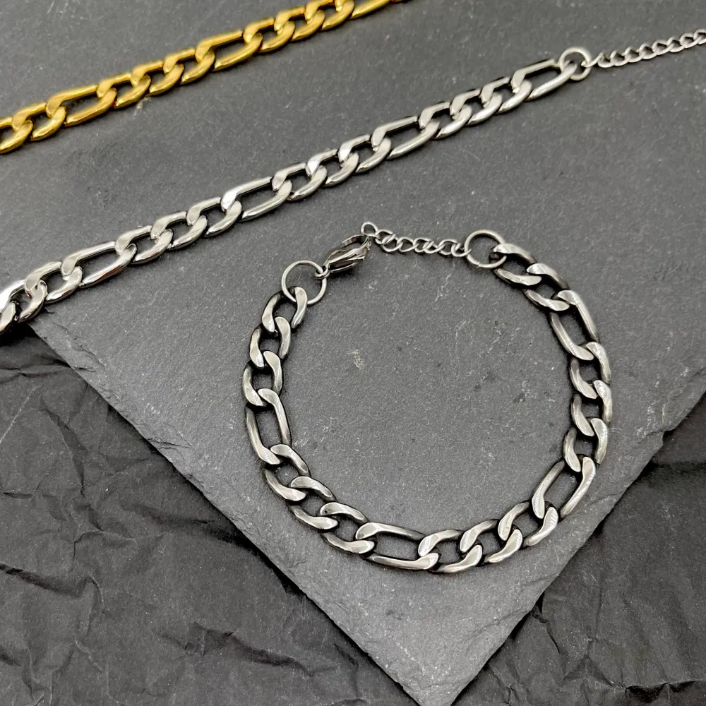 Catena 8mm 1.4NK3.1-Bracciale Unisex in Acciaio - BAU-208-262 8mm (Acciaio)