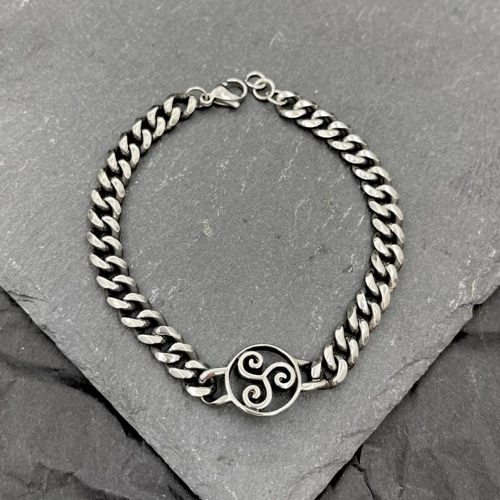 Simbolo-Bracciale da Uomo in Acciaio - BAU-600-A06