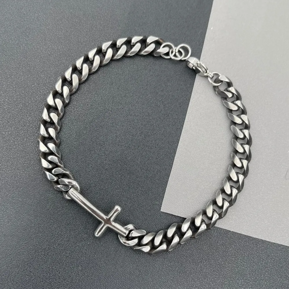 Pietrine-Bracciale in Acciaio da Uomo - BAU-600-B112