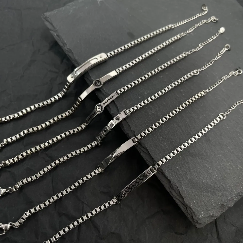 Croce Stella -Bracciale Uomo in Acciaio - BAU-600-B164 (Acciaio)