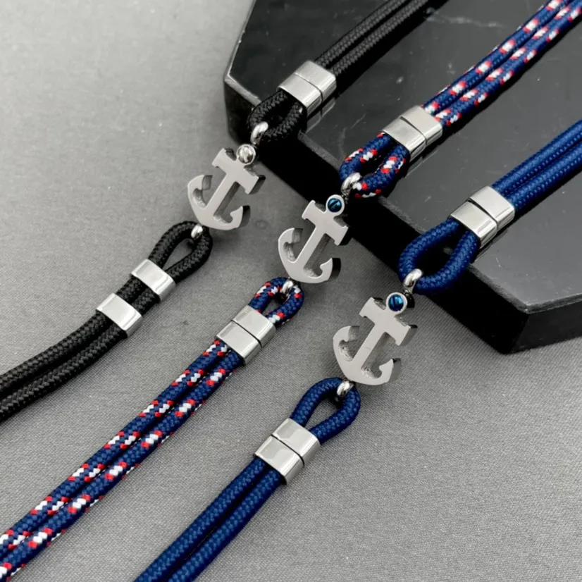 A’ncora-Bracciali in Acciaio da Uomo - BAU-600-B217 (MIX)