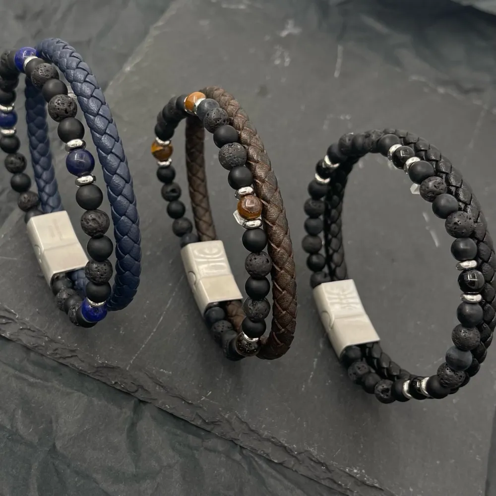 Multifili -Bracciale in Acciaio da Uomo - BAU-600-H257