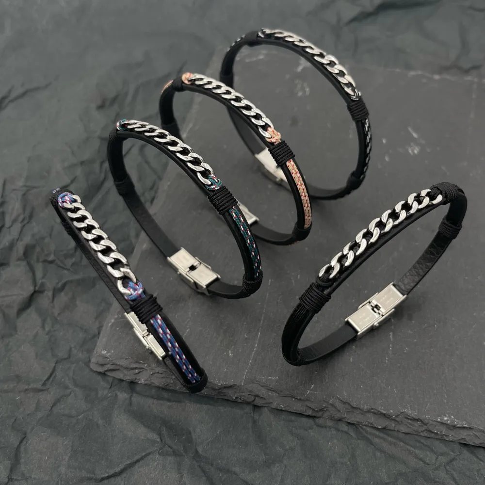 Catena-Bracciale in Acciaio da Uomo - BAU-600-H264