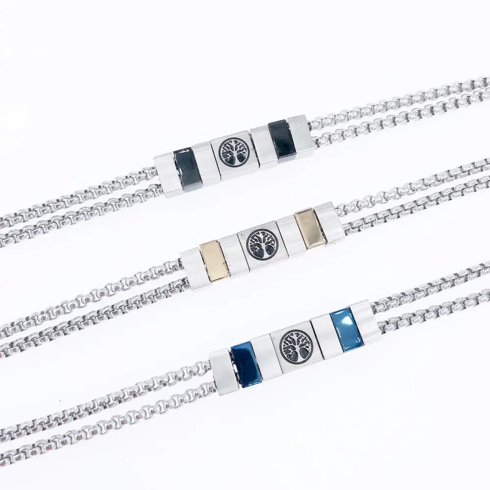 BAU-Adv 5033 -Bracciale da uomo in acciaio - BAU-Adv 5033 -Bracciale da uomo in acciaio