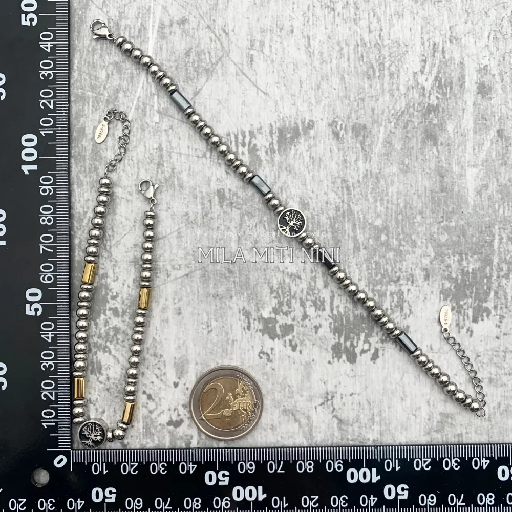 BAU600-A68-Albero della Vita-Bracciale Unisex in Acciaio - BAU600-A68-Albero della Vita-Bracciale Unisex in Acciaio (MIX)