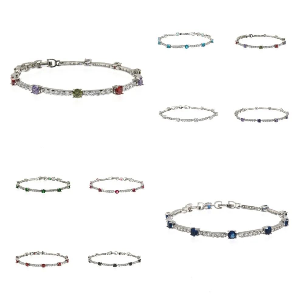 BMZ6563- Tennis Tondo-Bracciale con Zirconia Xuping - BMZ-109-59 (Bianco)