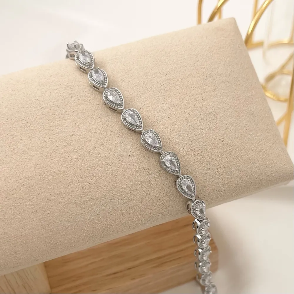 Goccia -Bracciale con Zirconia - BMZ-109-L17