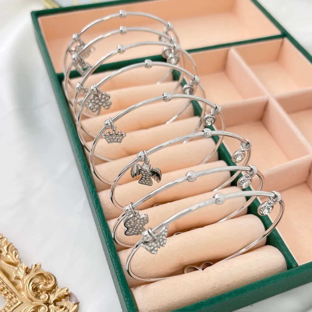 Mix Soggetti-12pz Bracciali in Acciaio con chiusura - BPA-103-AA1993-2004B