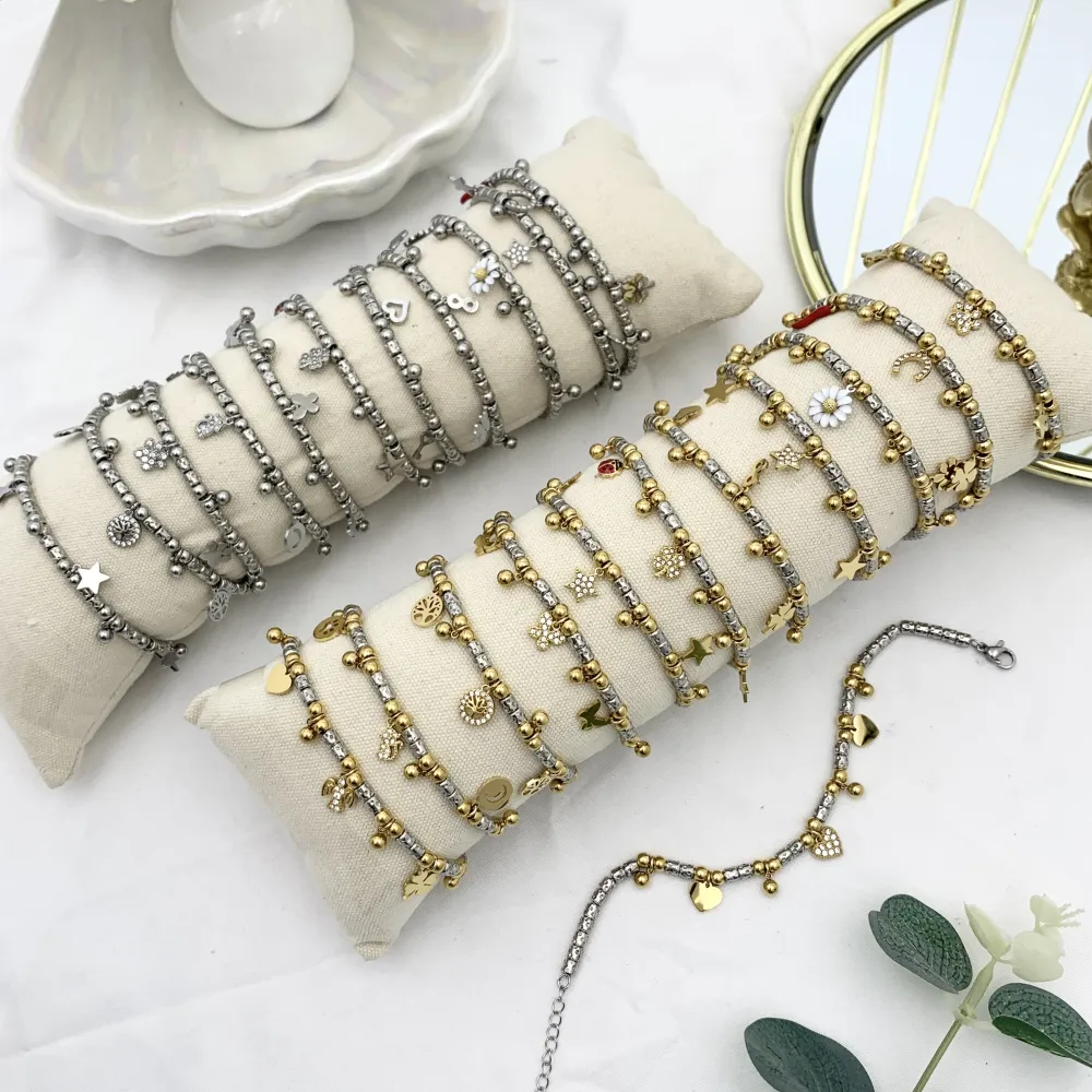 Mix Soggetti-12pz Bracciali in Acciaio con chiusura - BPA-103-AA3724-3736B