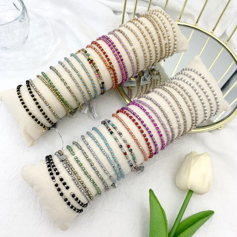 Perline Colorate-24pz Bracciali Elastici - BPA-514-101A