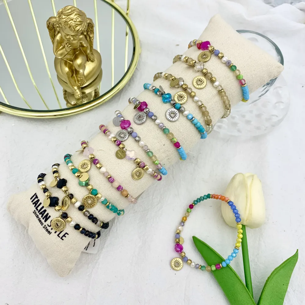 Sacro Cuore-12pz Bracciali Elastici in Acciaio - BPA-732-34