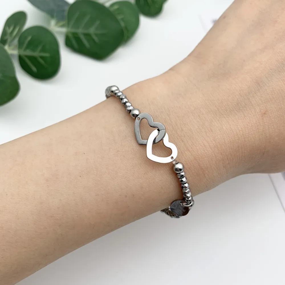 [BPA104-24] 12Pz Bracciali Elastici in Acciaio+Cuscino in Omaggio - BPA104-24