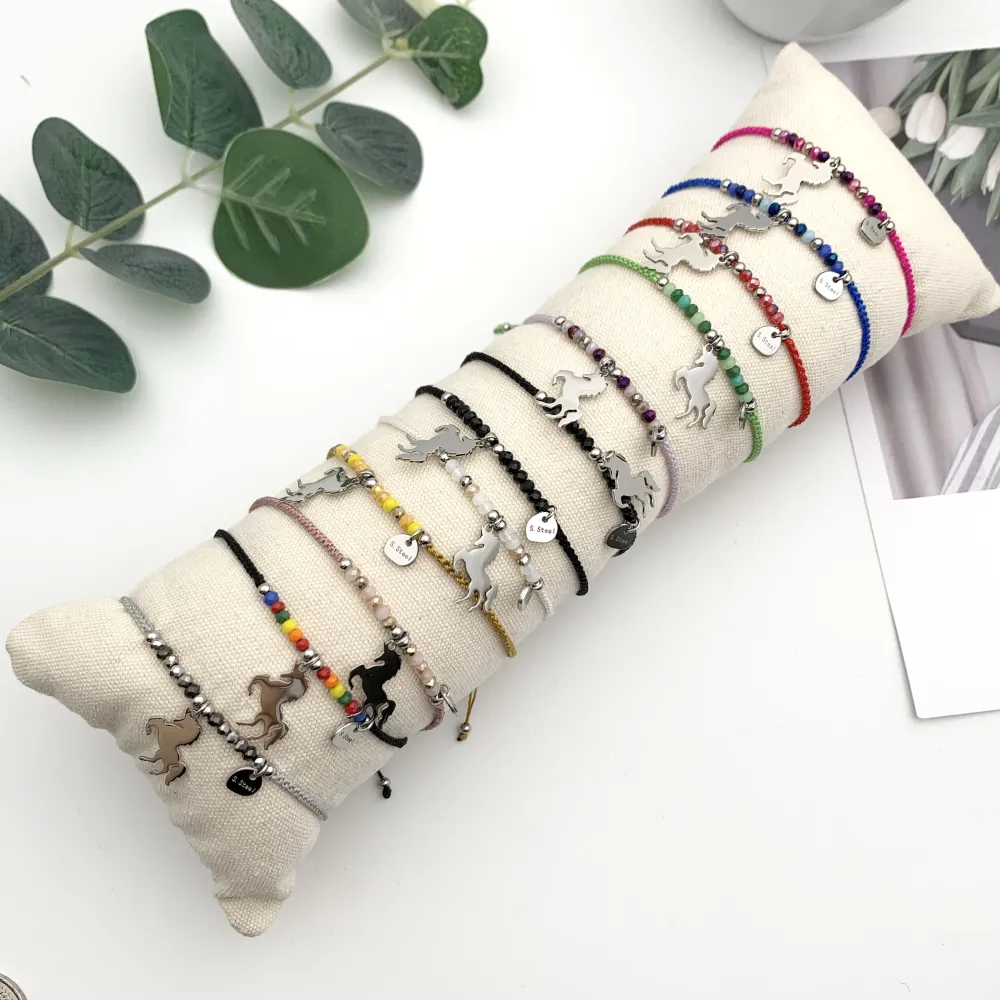 12Pz Bracciali in Acciaio Regolabili + Cuscino in Omaggio - BPA104-648