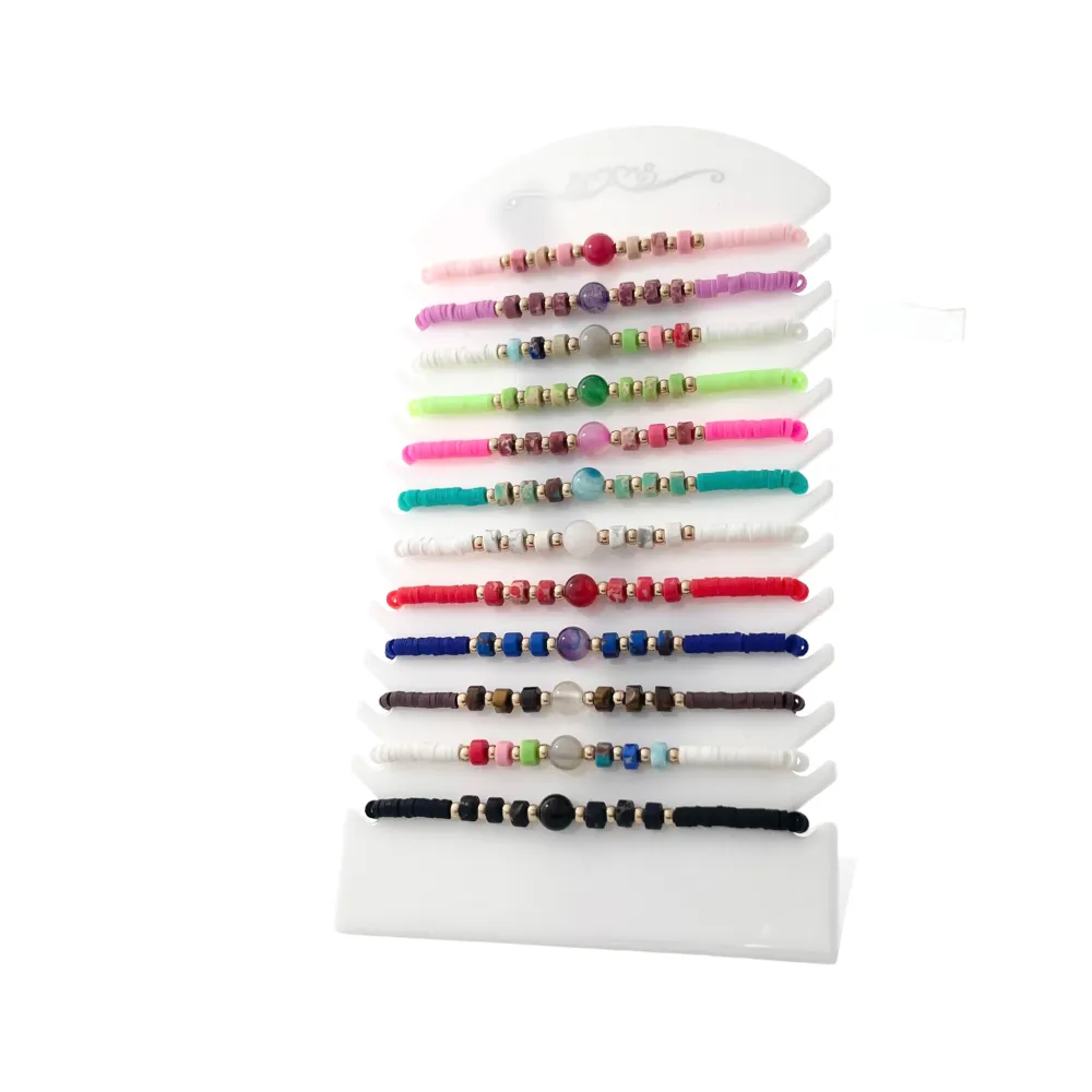 Pallina e Perline-12pz Bracciali Regolabili - BPM-480-88