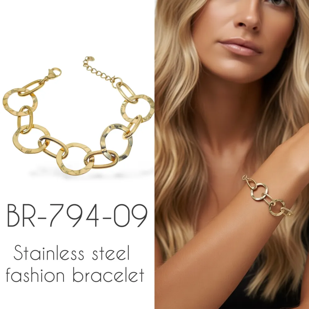 Catena -Bracciale in Acciaio - BR-794-08