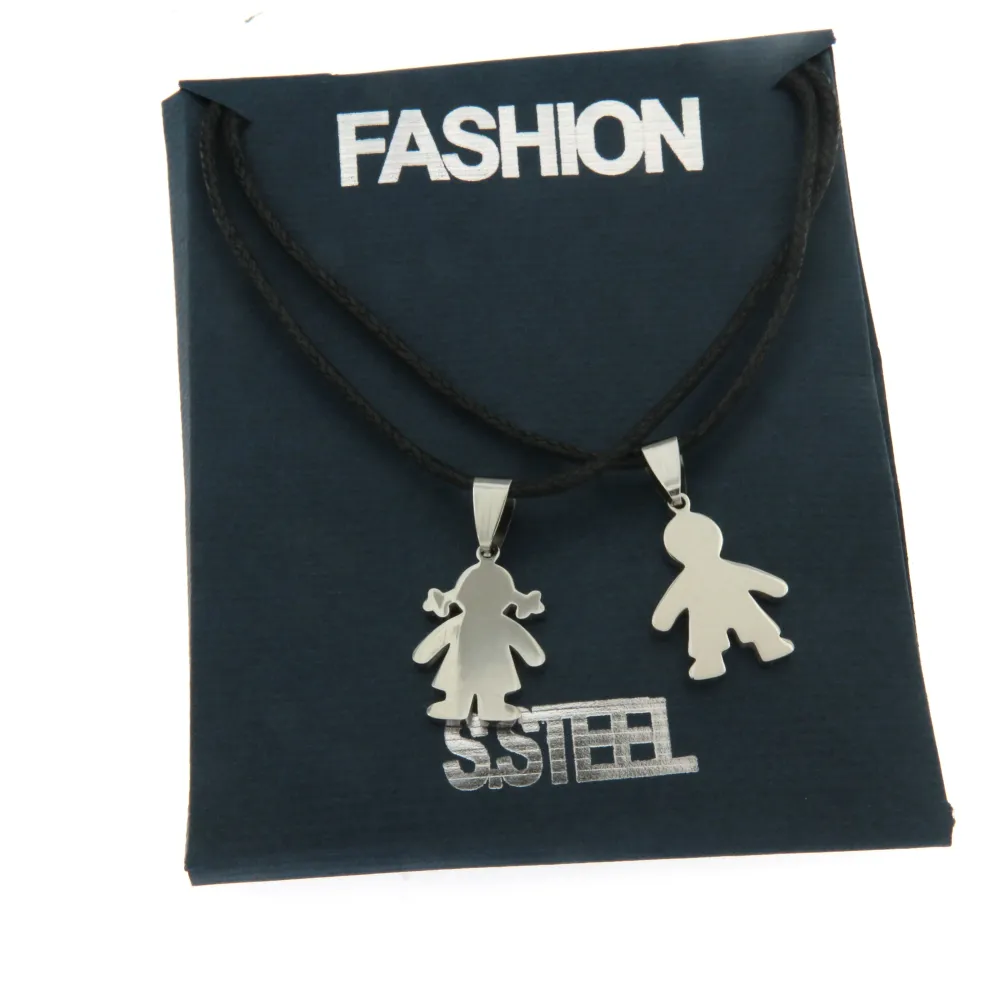 Bimbo e Bimba - Collana Doppia - Bimbo e Bimba - Collana Doppia (Acciaio)