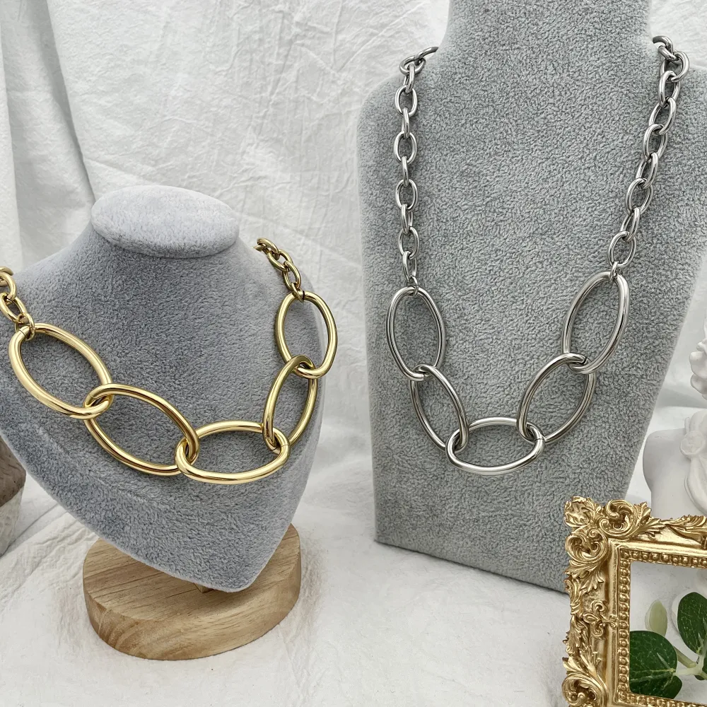 Catena -Collana Corta in Acciaio - CAC-103-AA145N (MIX)