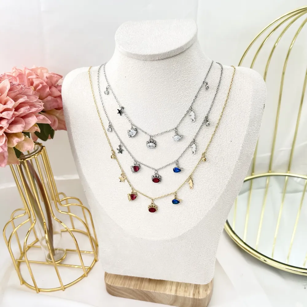 Mare -Collana Corta in Acciaio - CAC-103-AA2748N