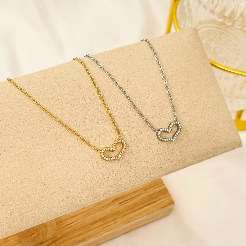 Cuore-Collana Corta in Acciaio - CAC-103-AA2838N