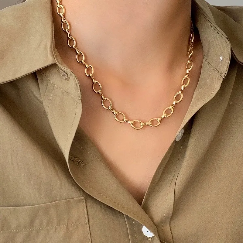 Catena-Collana Corta in Acciaio - CAC-103-AA3418N