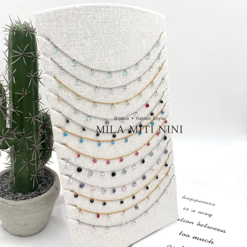 Punto Luce Zirconia-Collana Corta in Acciaio - CAC-103-AA62N (Bianco)