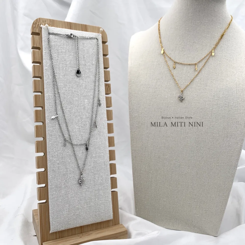 Doppio con Serpente -Collana Corta in Acciaio - CAC-413-1874