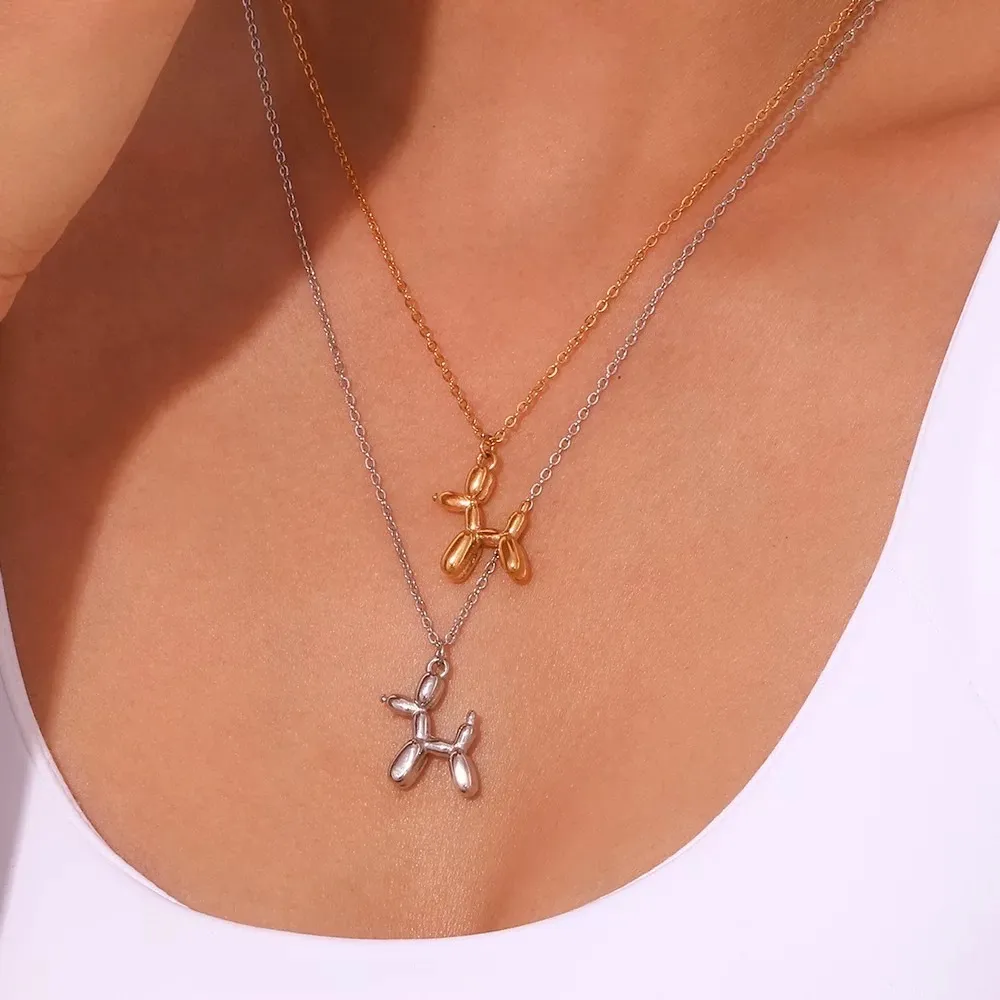 Cane-Collana Girocollo in Acciaio - CAC-413-2241