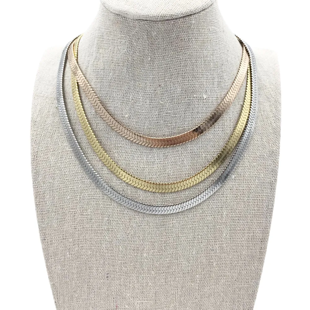 Serpente 6mm-Collana Catena Corta in Acciaio - CAC-413-2591 6mm