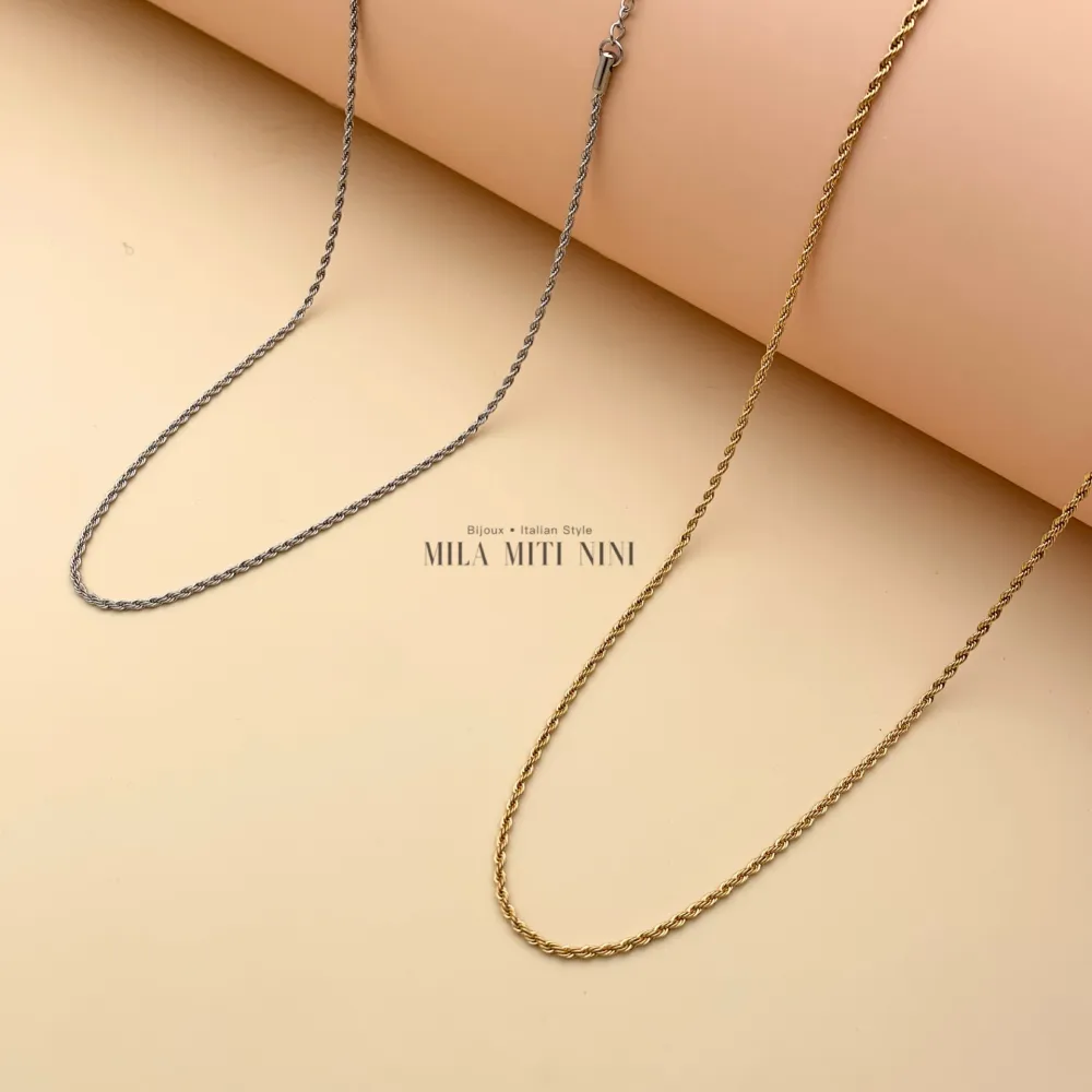 Torchon 2mm-Catena in Acciaio - CAC-413-2mm