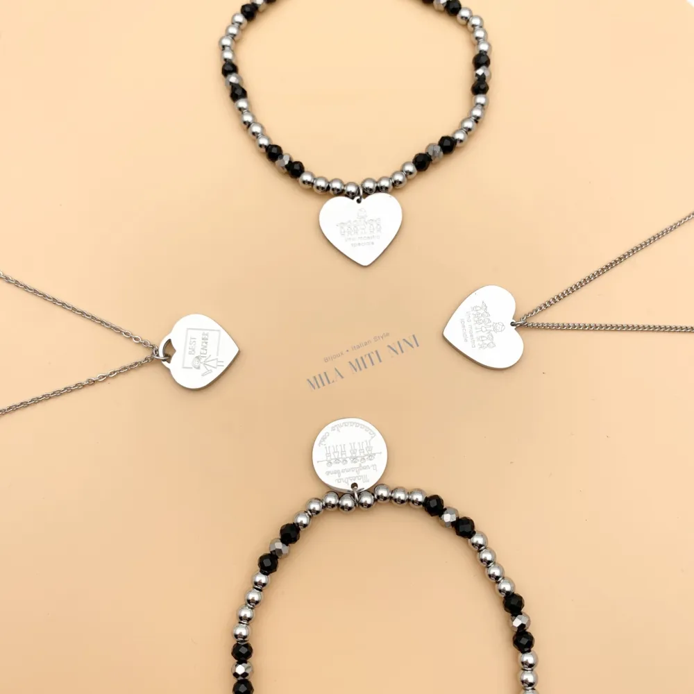 CAC7741-Una Maestra Speciale -Collana Corta in Acciaio - CAC-413-362