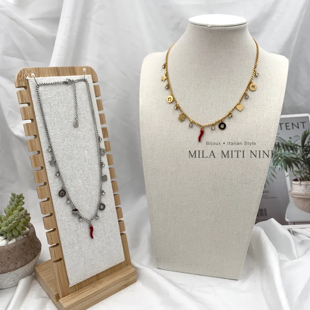 Fortuna Cornino-Collana Corta in Acciaio - CAC-413-972