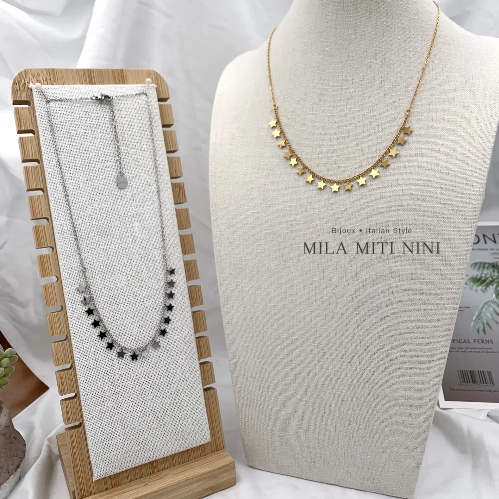 Stella-Collana Corta in Acciaio - CAC-413-T2